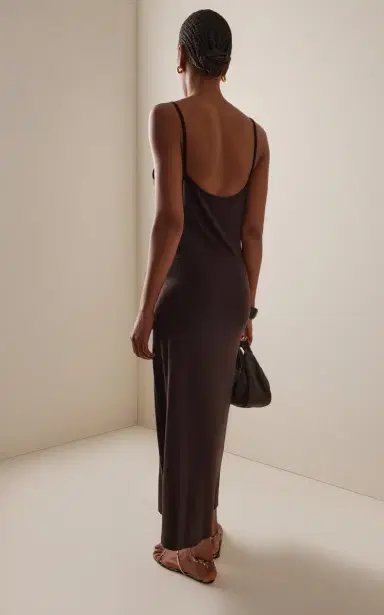 ANEMOS Draped Jersey Midi Dress | Thumbnail 4 ANEMOS Draped Jersey Midi Dress | Thumbnail 4