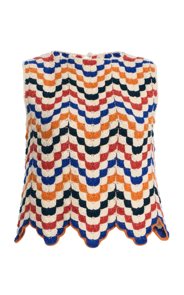 ESCVDO Exclusive Nieva Crocheted Cotton Top