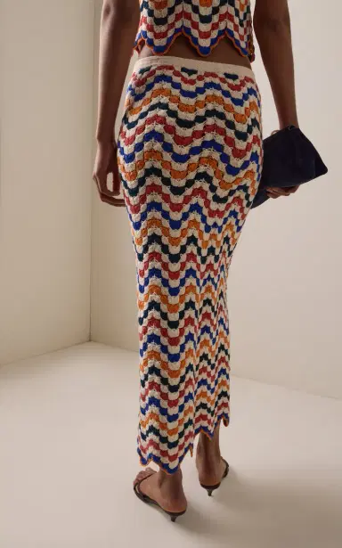 ESCVDO Ursula Crocheted Cotton Midi Skirt | Thumbnail 4 ESCVDO Ursula Crocheted Cotton Midi Skirt | Thumbnail 4
