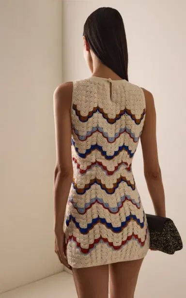ESCVDO Alma Crocheted Cotton Mini Dress | Thumbnail 4 ESCVDO Alma Crocheted Cotton Mini Dress | Thumbnail 4