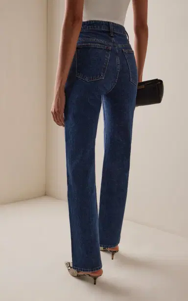 Khaite Danielle Stretch High-Rise Stovepipe Jeans | Thumbnail 4 Khaite Danielle Stretch High-Rise Stovepipe Jeans | Thumbnail 4