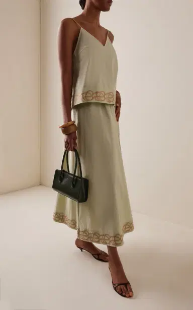 By Malene Birger Exclusive Pheobes Cotton Maxi Skirt | Thumbnail 2 By Malene Birger Exclusive Pheobes Cotton Maxi Skirt | Thumbnail 2