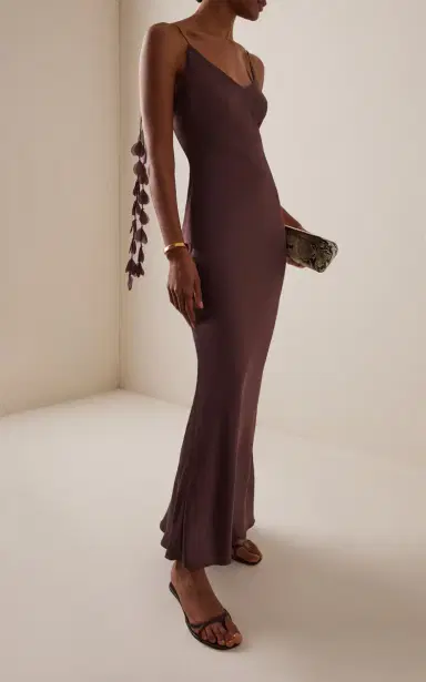 By Malene Birger Pascale Silk Maxi Slip Dress | Thumbnail 3 By Malene Birger Pascale Silk Maxi Slip Dress | Thumbnail 3
