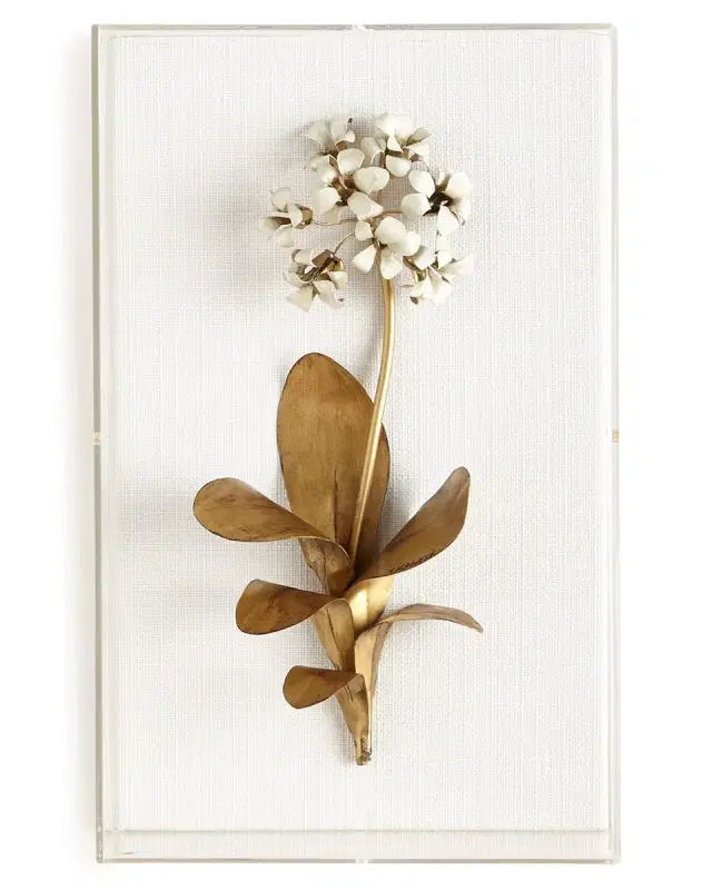 Tommy Mitchell Original Gilded Primula Study on Linen
