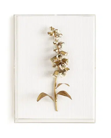 Tommy Mitchell Original Gilded Foxglove Study on Linen | Thumbnail 2