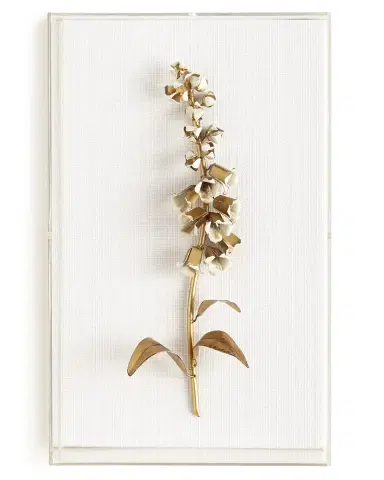 Tommy Mitchell Original Gilded Foxglove Study on Linen | Thumbnail 1