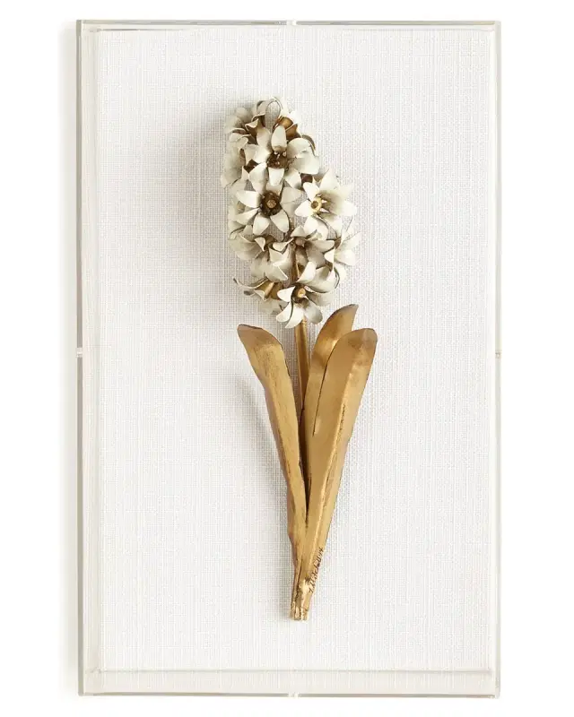 Tommy Mitchell Original GIlded Hyacinth Study on Linen