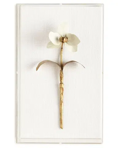 Tommy Mitchell Original Gilded Orchid 1 Study on Linen | Thumbnail 1