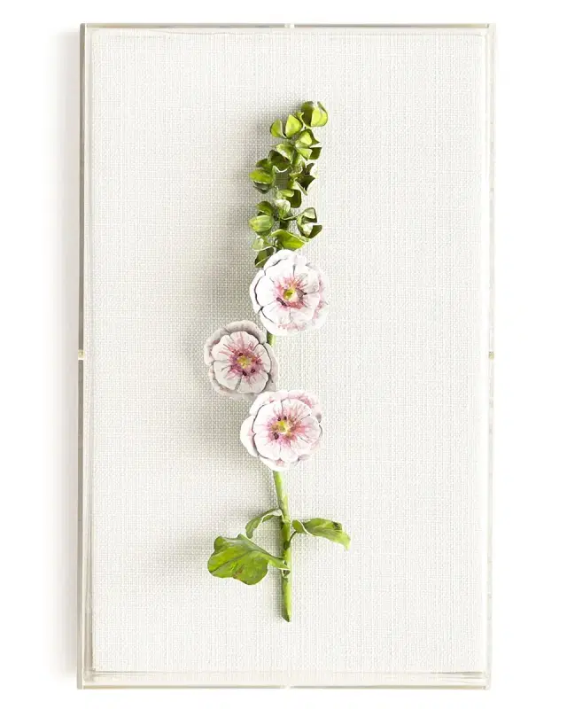 Tommy Mitchell Original Painted Hollyhock Study