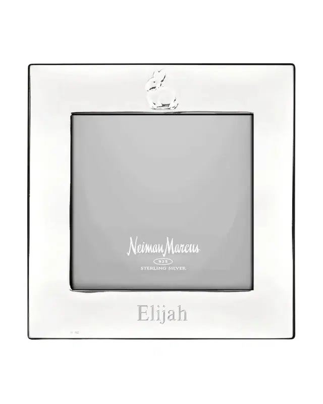Cunill America Personalized Bunny Sterling Silver Frame