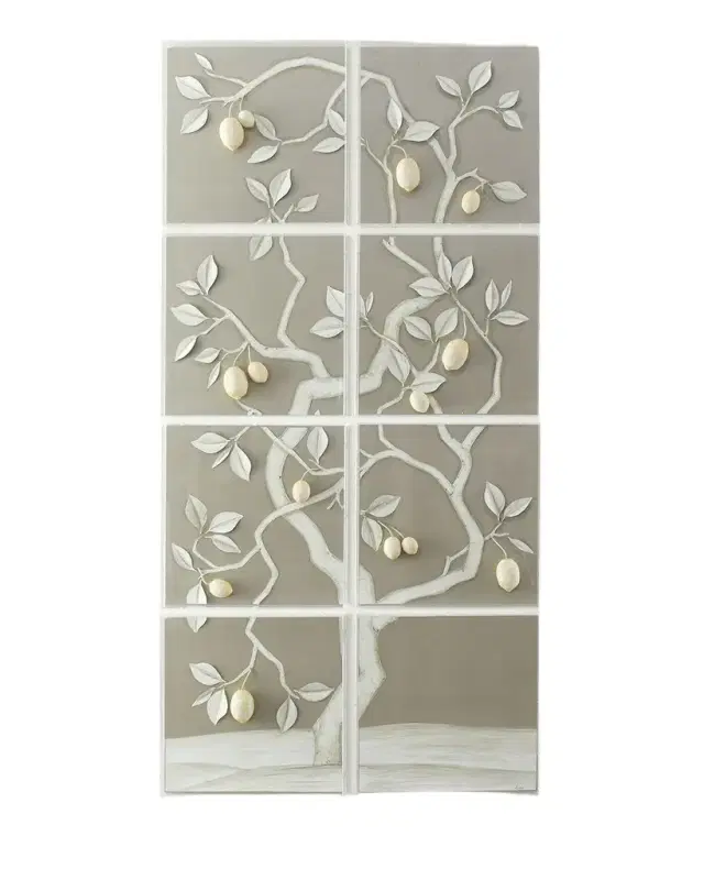 Tommy Mitchell Lemon Tree Panel on Warm Silver