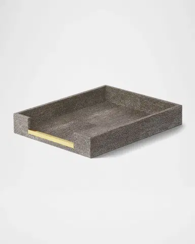 AERIN Faux Shagreen Paper Tray | Thumbnail 3