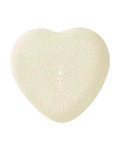 AERIN Dove Heart-Shaped Faux Shagreen Decorative Box | Thumbnail 1