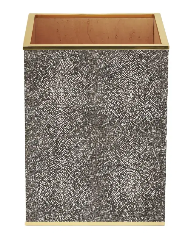 AERIN Classic Faux Shagreen Wastebasket