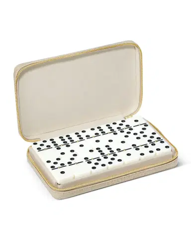 AERIN Enzo Travel Domino Set, Hydrangea Blue | Thumbnail 1