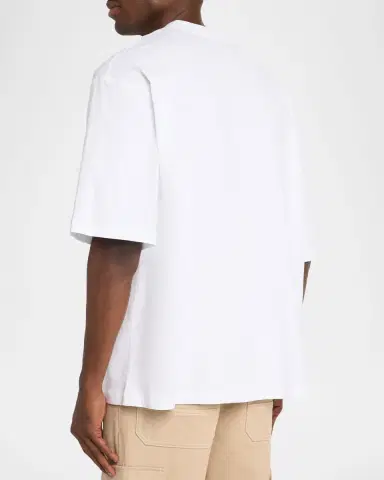 Marni Men's Mending Logo Relaxed Fit T-Shirt | Thumbnail 3 Marni Men's Mending Logo Relaxed Fit T-Shirt | Thumbnail 3