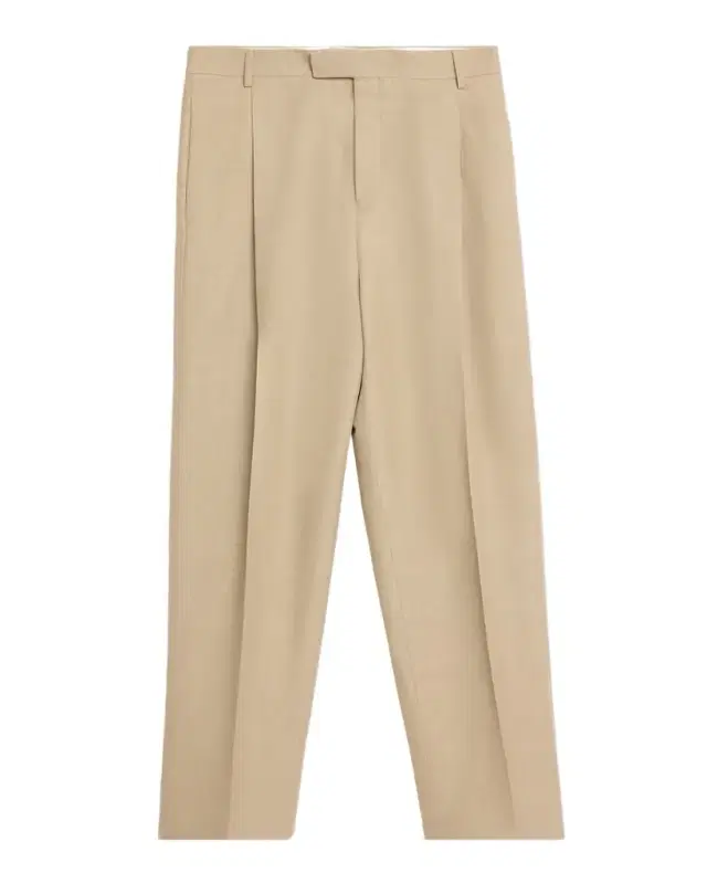 Ferragamo Men 's Linen Blend Straight-Leg Pleated Trousers