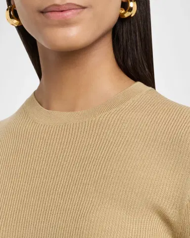 Saint Laurent Rib-Knit Crewneck Sweater | Thumbnail 5
