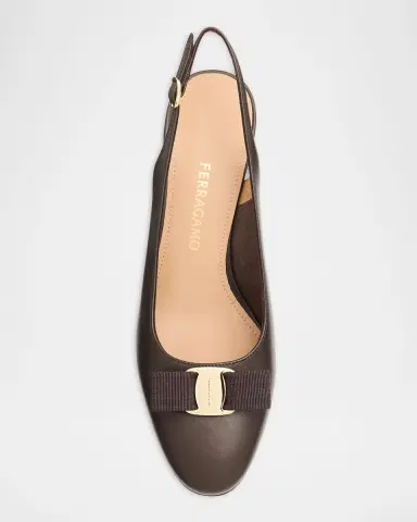 Ferragamo 55mm Vetty Leather Slingback Pumps | Thumbnail 6