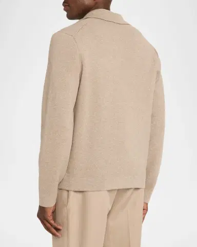 dunhill Men 's Cotton and Cashmere Full-Zip Blouson | Thumbnail 2