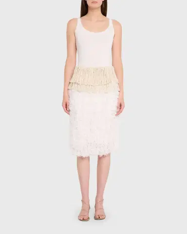 Diotima Bambola Chiffon Pencil Skirt | Thumbnail 2