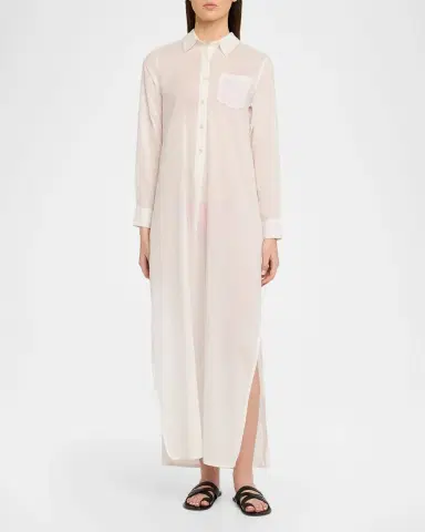 Nili Lotan Mina Cotton Maxi Shirtdress | Thumbnail 2