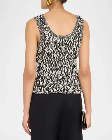 CHRISTOPHER JOHN ROGERS Marled Hand Knit Tank Top | Thumbnail 2