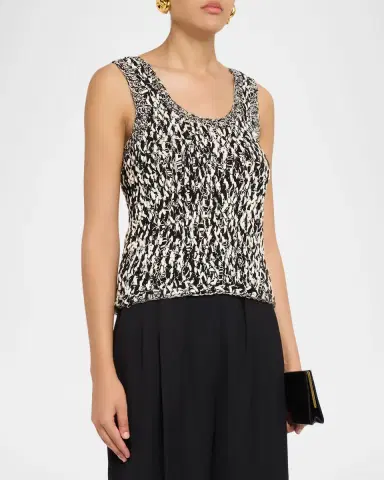 CHRISTOPHER JOHN ROGERS Marled Hand Knit Tank Top | Thumbnail 3