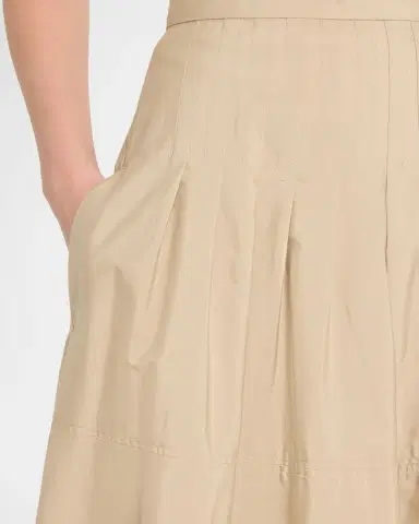 Max Mara Studio Opera Pleated Cotton Poplin Maxi Skirt | Thumbnail 5 Max Mara Studio Opera Pleated Cotton Poplin Maxi Skirt | Thumbnail 5