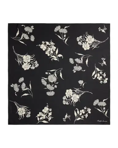 Ralph Lauren Collection Wild Rose Floral Silk Scarf | Thumbnail 1 Ralph Lauren Collection Wild Rose Floral Silk Scarf | Thumbnail 1