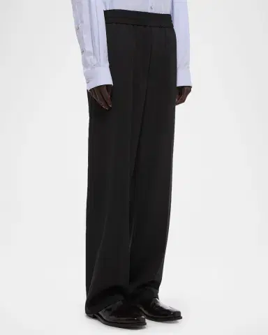 Helmut Lang Men's HL001 Wool Pull-On Trousers | Thumbnail 5 Helmut Lang Men's HL001 Wool Pull-On Trousers | Thumbnail 5