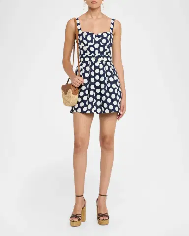 Cara Cara Etna Belted Polka Dot Mini Dress | Thumbnail 2 Cara Cara Etna Belted Polka Dot Mini Dress | Thumbnail 2