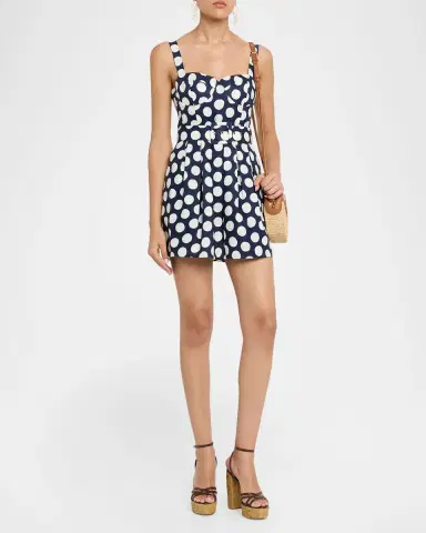 Cara Cara Etna Belted Polka Dot Mini Dress | Thumbnail 4 Cara Cara Etna Belted Polka Dot Mini Dress | Thumbnail 4