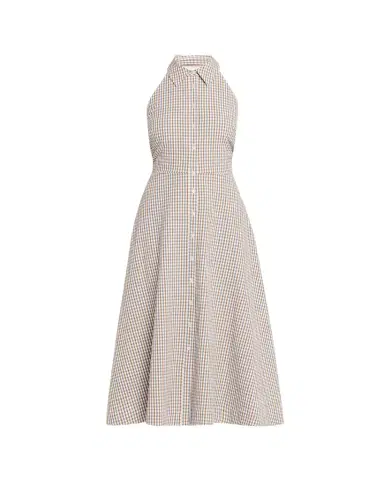 Veronica Beard Mackey Gingham Halter Midi Dress | Thumbnail 1 Veronica Beard Mackey Gingham Halter Midi Dress | Thumbnail 1