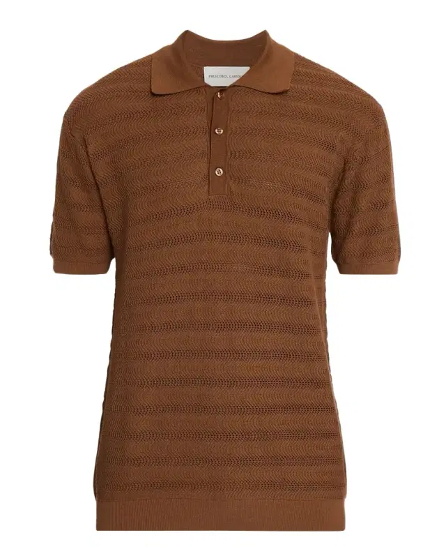 Men 's Vidal Cotton Jacquard Polo Shirt