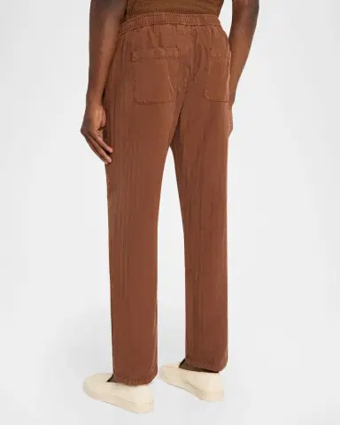 Frescobol Carioca Men's Mendes Linen Blend Drawstring Pants | Thumbnail 3 Frescobol Carioca Men's Mendes Linen Blend Drawstring Pants | Thumbnail 3