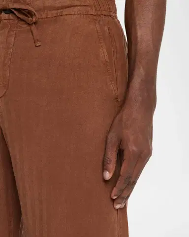 Frescobol Carioca Men's Mendes Linen Blend Drawstring Pants | Thumbnail 5 Frescobol Carioca Men's Mendes Linen Blend Drawstring Pants | Thumbnail 5