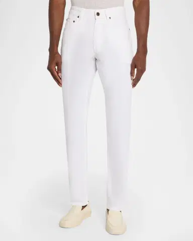 Boglioli Men's Slim Fit Cotton Stretch Five-Pocket Pants | Thumbnail 4 Boglioli Men's Slim Fit Cotton Stretch Five-Pocket Pants | Thumbnail 4
