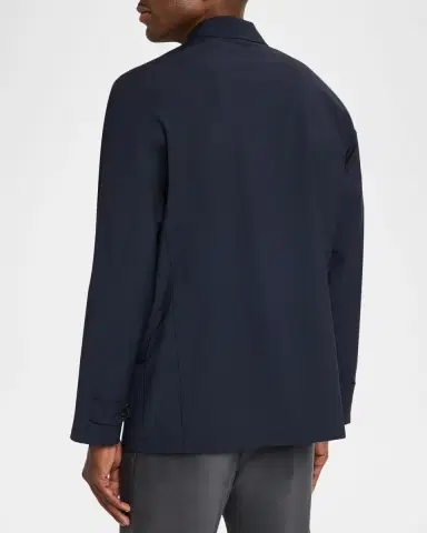 Boglioli Men 's Wool Flap-Pocket Field Jacket | Thumbnail 3