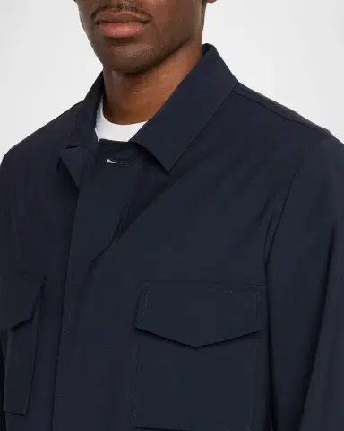 Boglioli Men 's Wool Flap-Pocket Field Jacket | Thumbnail 5