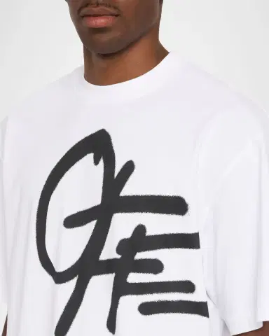 Off-White Men's Graffiti Logo Cotton Crewneck T-Shirt | Thumbnail 5 Off-White Men's Graffiti Logo Cotton Crewneck T-Shirt | Thumbnail 5