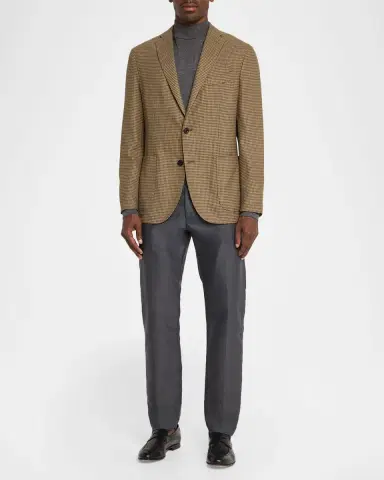 Boglioli Men 's Wool Gingham Single-Breasted Sport Coat | Thumbnail 2