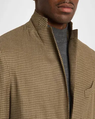 Boglioli Men 's Wool Gingham Single-Breasted Sport Coat | Thumbnail 7