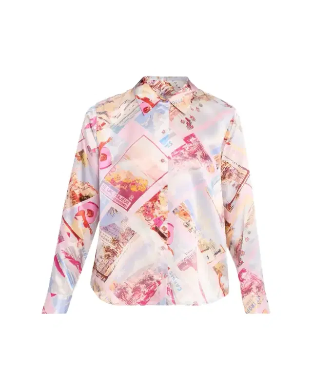 L'Agence Tyler Silk Button-Front Blouse