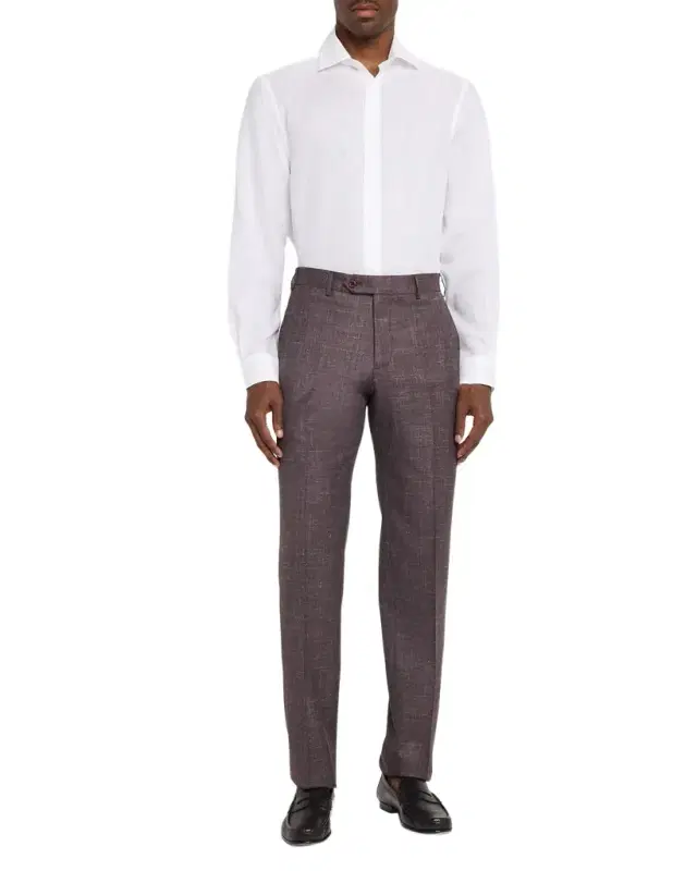 Men 's Parker Silk and Wool Tapered Trousers