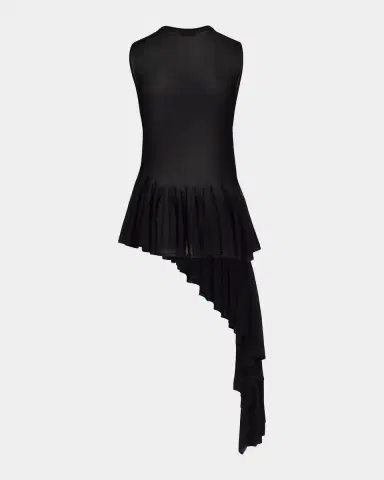 Alaïa Asymmetric Godet Sleeveless Top | Thumbnail 2 Alaïa Asymmetric Godet Sleeveless Top | Thumbnail 2