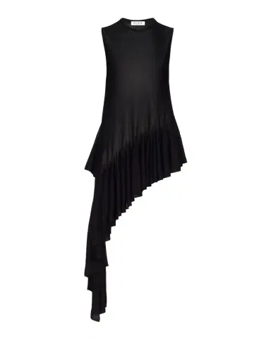 Alaïa Asymmetric Godet Sleeveless Top | Thumbnail 1 Alaïa Asymmetric Godet Sleeveless Top | Thumbnail 1