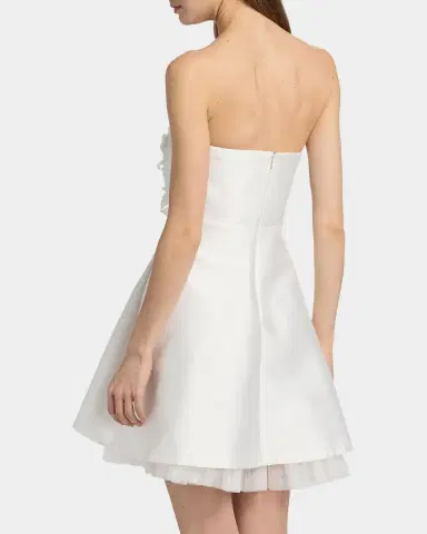BADGLEY MISCHKA Flower Applique A-Line Mini Dress | Thumbnail 3 BADGLEY MISCHKA Flower Applique A-Line Mini Dress | Thumbnail 3