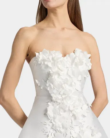 BADGLEY MISCHKA Flower Applique A-Line Mini Dress | Thumbnail 5 BADGLEY MISCHKA Flower Applique A-Line Mini Dress | Thumbnail 5