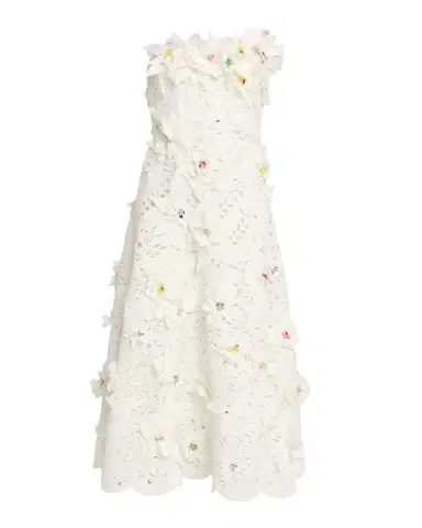 BADGLEY MISCHKA Cutout Floral Applique Scuba Midi Dress | Thumbnail 1